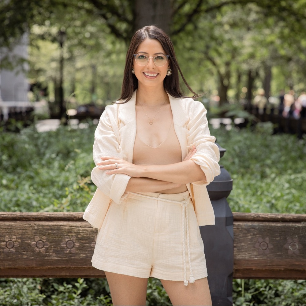 Alana Blazer & Shorts Set - Ecru